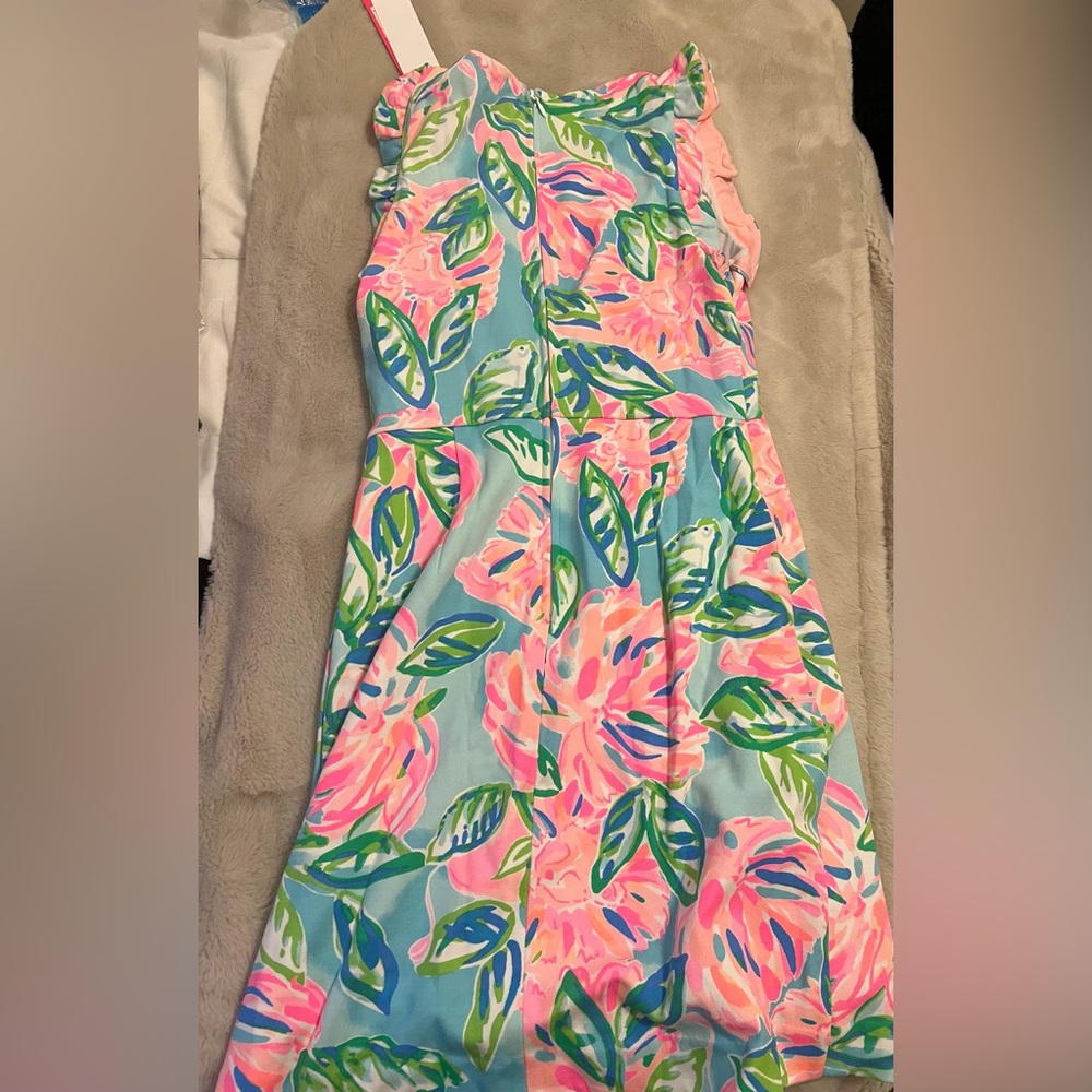 Lilly Pulitzer Blue and Pink Floral Mini Dress